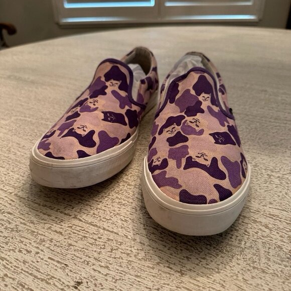 Ripndip Invisible Purple camo shoes size 11 slipons - Picture 2 of 5